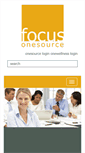 Mobile Screenshot of focusonesource.com